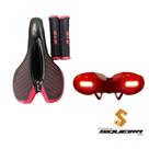 Selim mtb c/ vista e manopla -gts vermelho