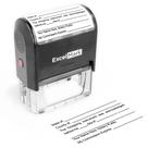 Selo de reconhecimento de notário ExcelMark Self Inking Black Ink Selo de reconhecimento de notário ExcelMark Self Inking Black Ink