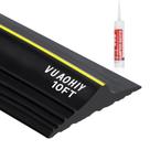 Selo de soleira inferior para porta de garagem VUAOHIY Universal 3m preto