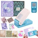 Selo postal retangular grande Selo postal retangular Stamp Puncher BAOFALI 3,2 x 3,8 cm