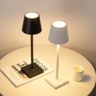 Sem fio LED Desk Lamp com carregamento USB, impermeável Candeeiros de mesa, escritório
