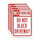 Sem placa de estacionamento OLANZU, alumínio de 10 x 14 polegadas (pacote com 4)