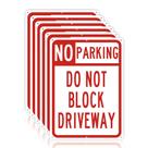 Sem placa de estacionamento OLANZU, alumínio de 10 x 14 polegadas (pacote com 6)