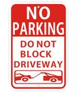 Sem sinal de estacionamento, alumínio refletivo Lxysign 45x30cm (1 pacote)