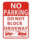 Sem sinal de estacionamento Lxysign Não bloqueie a calçada, 25x35cm, alumínio
