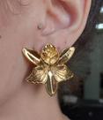 Semi joia brinco dourado