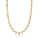 Semijoia de Luxo: Colar com Design Floral Banhado a Ouro 18k e Zircônias