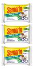 Semorin Sabão De Côco Sem Gordura Animal 180gr 3 Un
