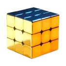 SengSo Magnético Golden Magic Cube Toy, Cube Puzzle, Velocidade, Picube M3, 3x3 Metal, 3x3