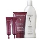 Senscience Renewal Shampoo 280ml Renewal Mask 150ml e CPR Tratamento Reconstrutor 2x25ml