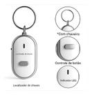 Sensor de Chaves Localizador por Assobio com Alarme Sonoro e LED Chaveiro Inteligente para Mochilas