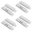 Sensor de contato magnético de alarme de porta GAGALOR NC Wired 4 conjuntos Sensor de contato magnético de alarme de porta GAGALOR NC Wired 4 conjuntos