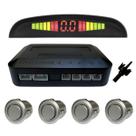 Sensor de estacionamento display colorido aviso sonoro prata Sensor de estacionamento display colorido aviso sonoro prata