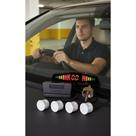 Sensor de Estacionamento Ré 18mm Branco - Segurança Total