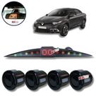 Sensor De Estacionamento Ré Visor Slim Renault Fluence Todos