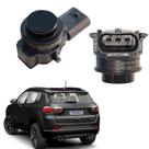 Sensor de Estacionamento Traseiro Jeep Compass Limited 2016 2017 2018 2019 2020 Preto Carbon Original