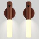 Sensor de movimento LANDGOO LED Nursery Night Light, madeira de nogueira