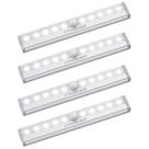 Sensor de movimento LED sob as luzes do gabinete VYANLIGHT, pacote com 4