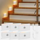 Sensor de movimento recarregável Stair Light wowatt White, pacote com 6