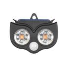 Sensor de movimento solar de repelente de animais LED Flash preto