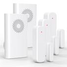 Sensor de porta sem fio Chime AMHEY, alcance de 500 pés com 2 receptores
