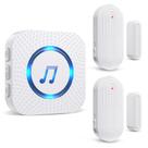 Sensor de porta sem fio Chime SanJie, alcance de 500 ml com 2 sensores