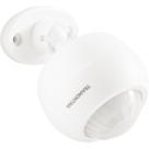 Sensor De Presença 360 Articulado De Parede E Teto Bivolt Com Fotocélula Branco