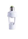 Sensor de presenca com base e27 - 3m 100-240v-bco