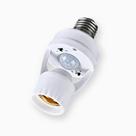 Sensor De Presença Com Fotocélula Para Lâmpada Soquete E27 - Genérico Sensor De Presença Com Fotocélula Para Lâmpada Soquete E27 - Genérico