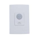 Sensor De Presença Microcontrolado 180 Graus Com Chave E Fotocélula Branco - Qualitronix