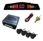 Sensor de Ré com Display Kx3 Eco 4 Pontos Emborrachado Preto