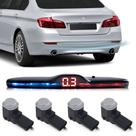 Sensor de Ré OEM Prata Prateado Jac J5 2010 2011 2012 2013 2014 2015 2016 Padrão Embutido Estacionamento