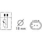 Sensor de temperatura de água Mercedes G-Class 2008 a 2012