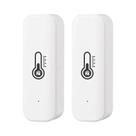 Sensor De Temperatura E Umidade Para Casa Inteligente Tuya Zigbee WiFi Compatível Com Alexa E Google