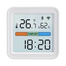 Sensor De Temperatura E Umidade WiFi Inteligente Com Tela LCD, Higrômetro E Termômetro, Compatível Sensor De Temperatura E Umidade WiFi Inteligente Com Tela LCD, Higrômetro E Termômetro, Compatível