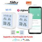 Sensor De Temperatura E Umidade WiFi Inteligente Tuya Zigbee Higrômetro Termômetro Alexa Google Home