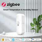 Sensor De Temperatura E Umidade Zigbee 3.0 Para Casa Inteligente Com Controle Por Voz, Higrômetro E
