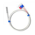 Sensor de Temperatura PT100 de 1 Metro com Faixa de -200C a 450C e Terminal NFe