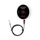 Sensor De Temperatura WiFi Inteligente Com Sonda De 1M/3M, Termômetro Digital Com Tela LCD Para Sensor De Temperatura WiFi Inteligente Com Sonda De 1M/3M, Termômetro Digital Com Tela LCD Para