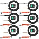 Sensor de temperatura YELUFT DS18B20, pacote com 6 unidades com sonda de 2 m, Arduino