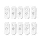 Sensor De Vibração WiFi Tuya Branco E Preto, Detector De Quebra De Vidro Para Portas E Janelas,