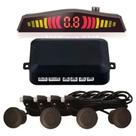 Sensor Estacionamento 4 Sensores Emborrachado Preto 20mm