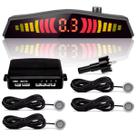 Sensor Estacionamento 4 Sensores Ré 18mm Display Led Cor Prata Cinza