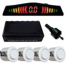 Sensor Estacionamento Branco 4 Pontos Universal Nk-537405 Sensor Estacionamento Branco 4 Pontos Universal Nk-537405