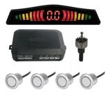 Sensor Estacionamento Prata Ré 4 Sensores Display Cores Tech One Sensor Estacionamento Prata Ré 4 Sensores Display Cores Tech One
