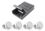 Sensor Estacionamento Ré 4 Pontos Universal Tela Branco
