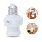 Sensor Fotosoquete 4 Em 1 Fotocélula Temporizador Bivolt E27 Acende Noite Apaga Dia Automático Luz