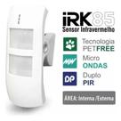 Sensor Infravermelho IRK85 Continente Duplo Piro Microondas PETFREE Interno E Externo