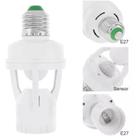 Sensor Presença E27 Bivolt Bocal Inteligente Movimento 360 Graus Alta Sensibilidade Branco Par