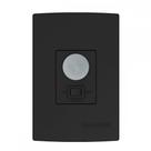 Sensor Qualitronix Parede Embutir Foto 180 Com Chave Preto Qi6Mp